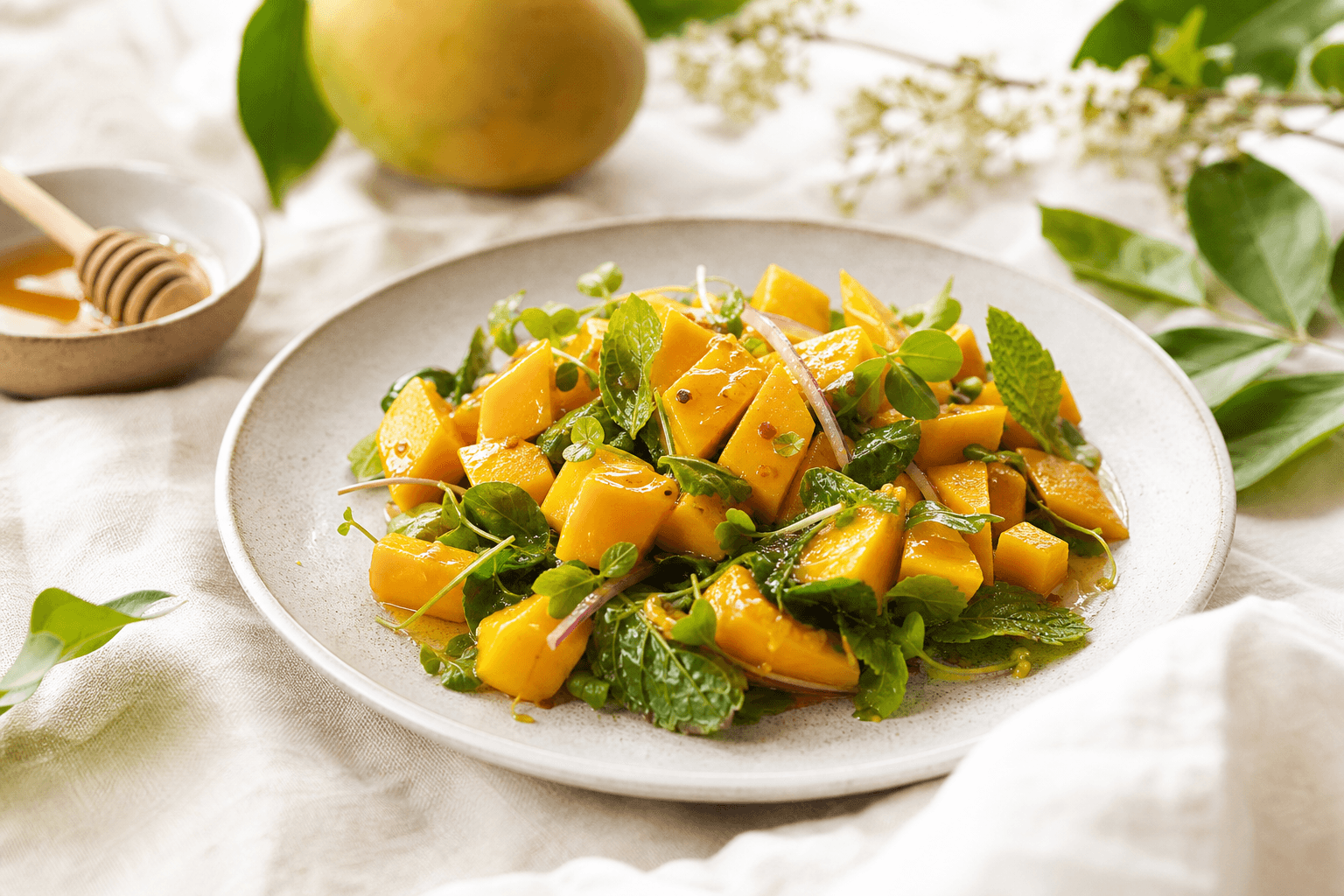 Honey-Glazed Langra Mango Salad